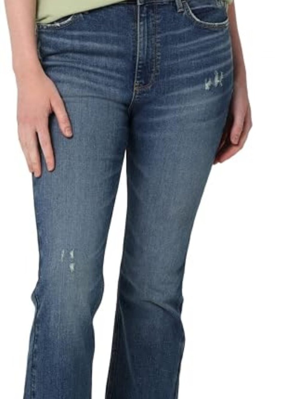 Wrangler | Women's High-Rise Bold Bootcut Jeans | Dirt Road Distressed | 16 x 32